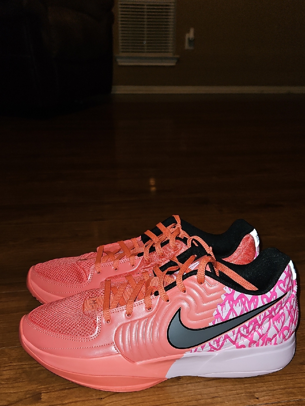 Nike Ja 2 Heart Eyes Athletic Shoes with Patterned Heel